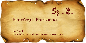 Szerényi Marianna névjegykártya